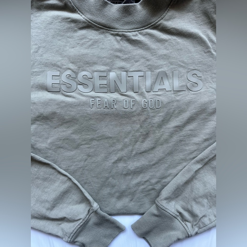 Essentials Fear Of God Kids Pistachio long sleeve